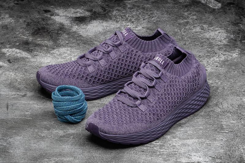 Men's Nobull Nightshade Knit Running Shoes Purple | SG T2021C